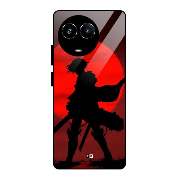 Captain Levi Acramen Glass Back Case for Realme Narzo 60X