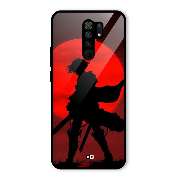 Captain Levi Acramen Glass Back Case for Redmi 9 Prime