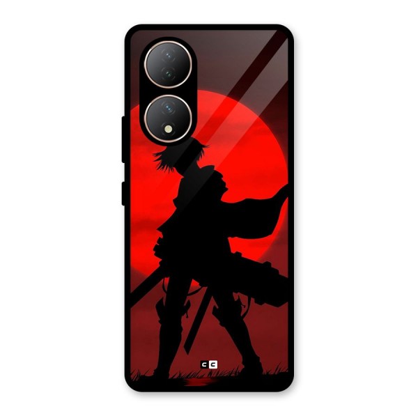 Captain Levi Acramen Glass Back Case for Vivo T2