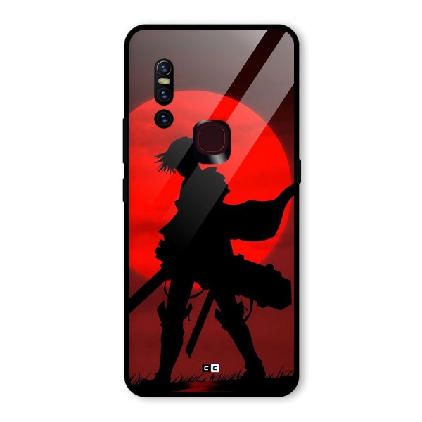 Captain Levi Acramen Glass Back Case for Vivo V15