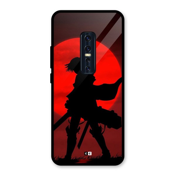 Captain Levi Acramen Glass Back Case for Vivo V17 Pro