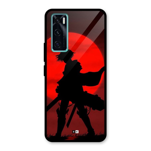 Captain Levi Acramen Glass Back Case for Vivo V20 SE