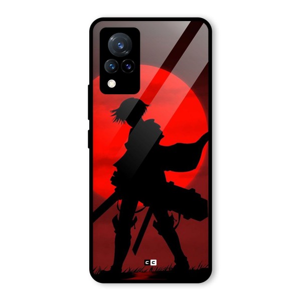 Captain Levi Acramen Glass Back Case for Vivo V21 5G