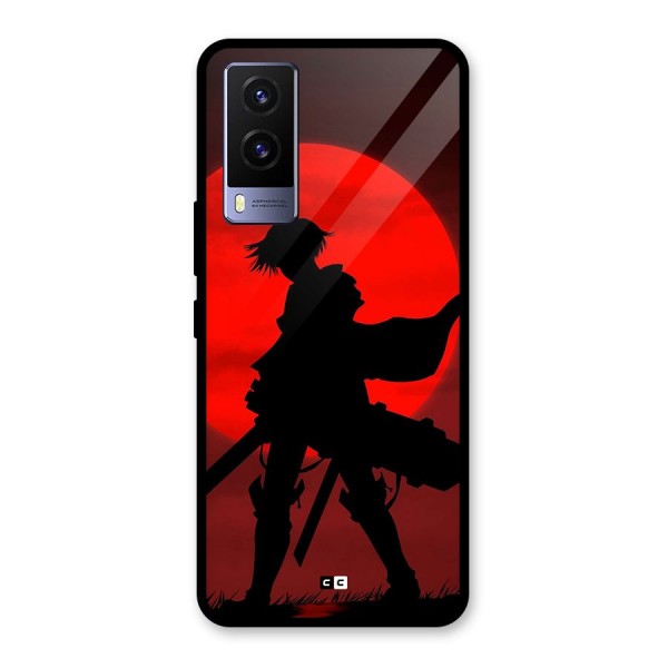 Captain Levi Acramen Glass Back Case for Vivo V21e 5G