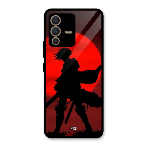 Captain Levi Acramen Glass Back Case for Vivo V23 5G