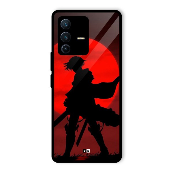 Captain Levi Acramen Glass Back Case for Vivo V23 Pro