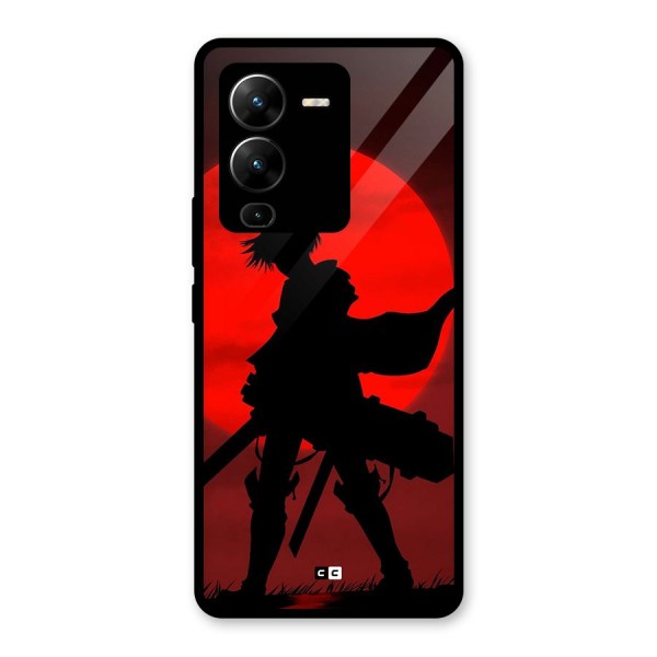 Captain Levi Acramen Glass Back Case for Vivo V25 Pro