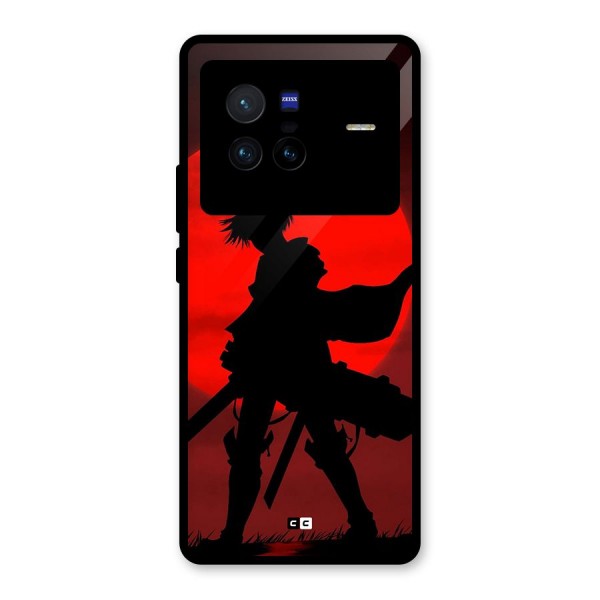 Captain Levi Acramen Glass Back Case for Vivo X80