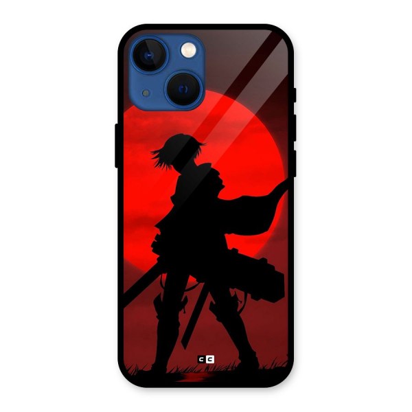 Captain Levi Acramen Glass Back Case for iPhone 13 Mini