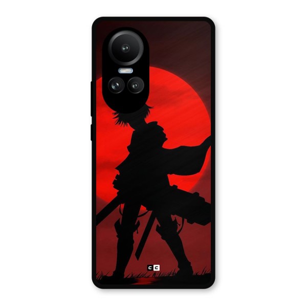 Captain Levi Acramen Metal Back Case for Oppo Reno10 Pro