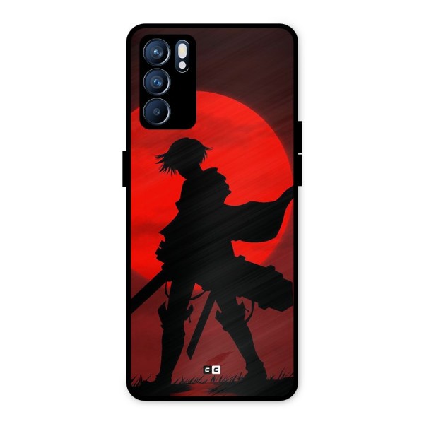 Captain Levi Acramen Metal Back Case for Oppo Reno6 5G