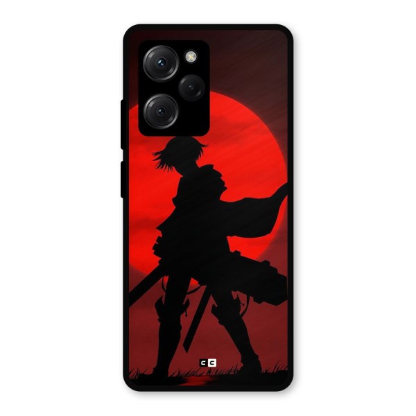 Captain Levi Acramen Metal Back Case for Poco X5 Pro