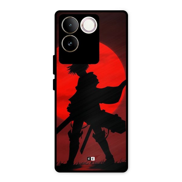 Captain Levi Acramen Metal Back Case for Vivo T2 Pro