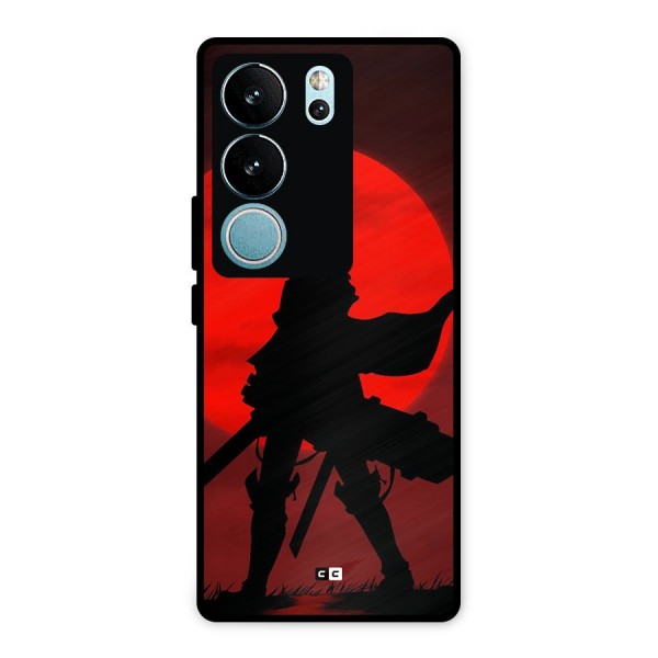 Captain Levi Acramen Metal Back Case for Vivo V29 Pro