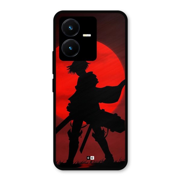 Captain Levi Acramen Metal Back Case for Vivo Y22s