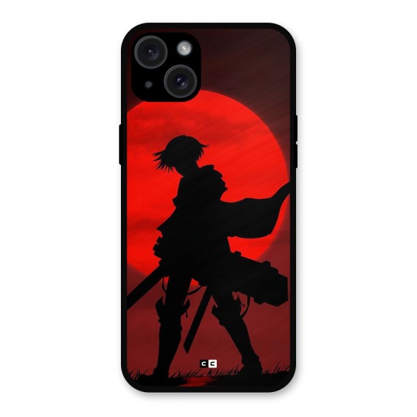 Captain Levi Acramen Metal Back Case for iPhone 15 Plus