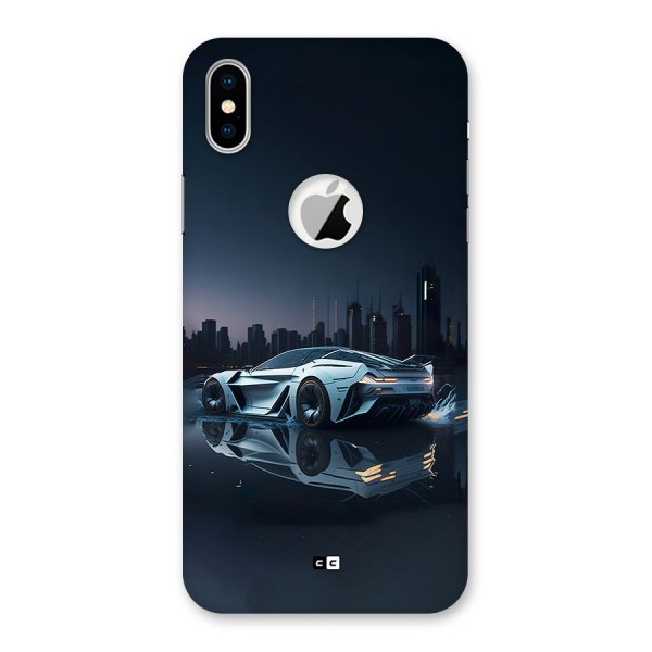 Car of Future Back Case for iPhone XS Logo Cut