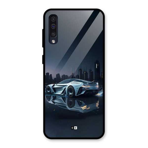 Car of Future Glass Back Case for Galaxy A50s