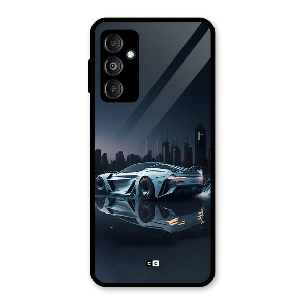 Car of Future Glass Back Case for Galaxy M14 5G