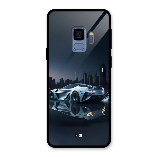 Car of Future Glass Back Case for Galaxy S9