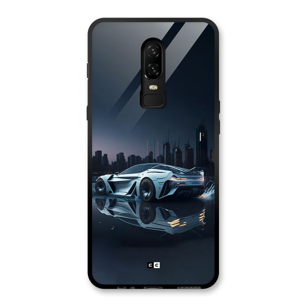Car of Future Glass Back Case for OnePlus 6