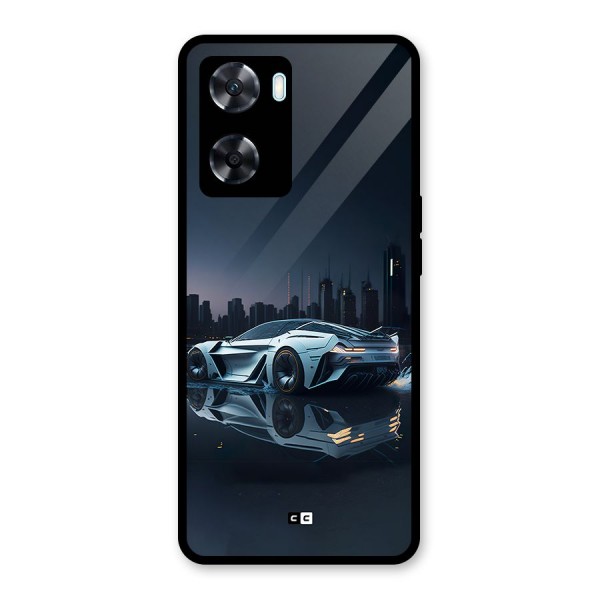 Car of Future Glass Back Case for Oppo A77s