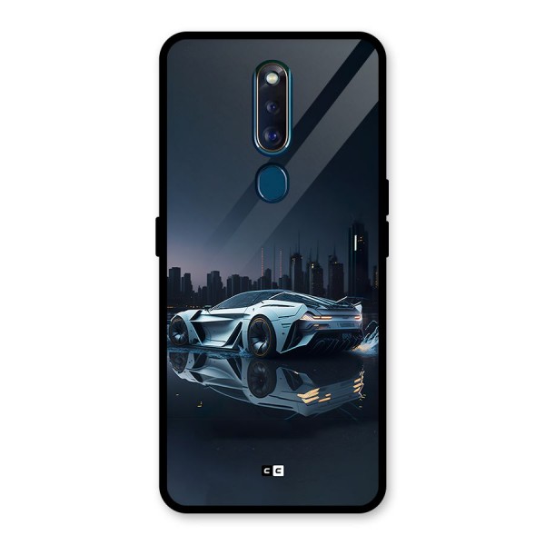 Car of Future Glass Back Case for Oppo F11 Pro