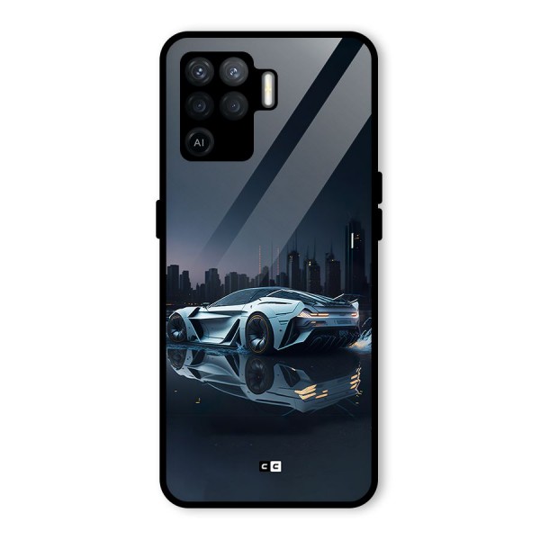 Car of Future Glass Back Case for Oppo F19 Pro