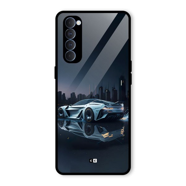 Car of Future Glass Back Case for Oppo Reno4 Pro