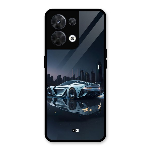 Car of Future Glass Back Case for Oppo Reno8 5G