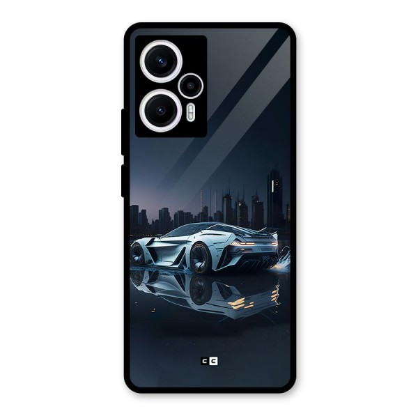 Car of Future Glass Back Case for Poco F5