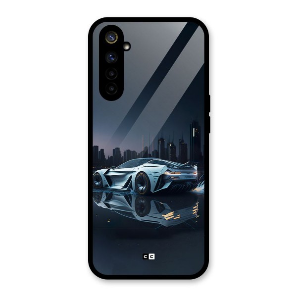 Car of Future Glass Back Case for Realme 6