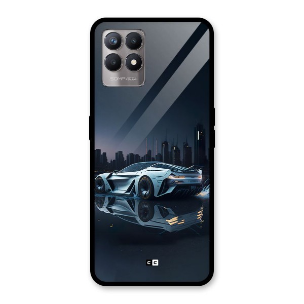 Car of Future Glass Back Case for Realme 8i