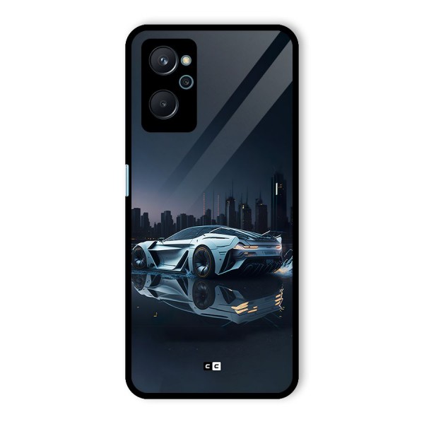 Car of Future Glass Back Case for Realme 9i