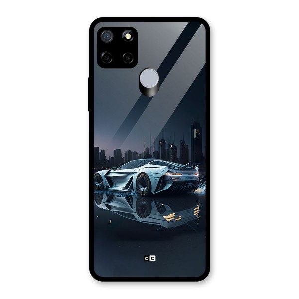 Car of Future Glass Back Case for Realme C12