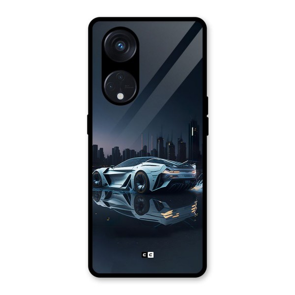 Car of Future Glass Back Case for Reno8 T 5G