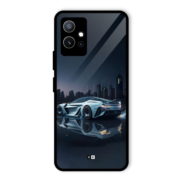 Car of Future Glass Back Case for Vivo T1 5G