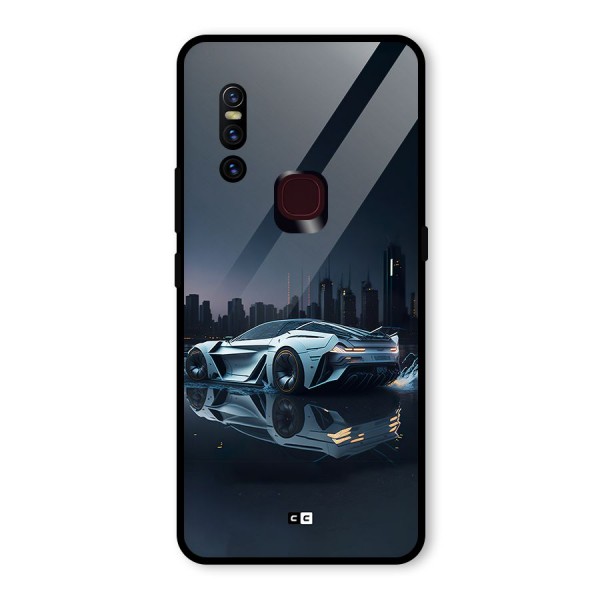 Car of Future Glass Back Case for Vivo V15