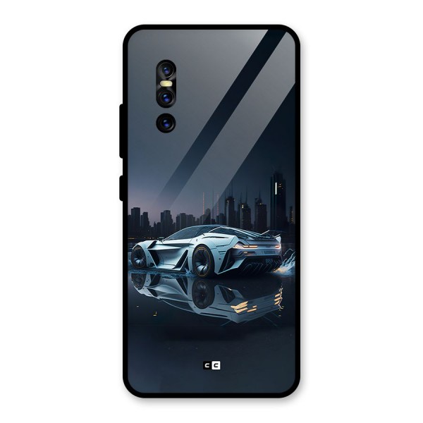 Car of Future Glass Back Case for Vivo V15 Pro