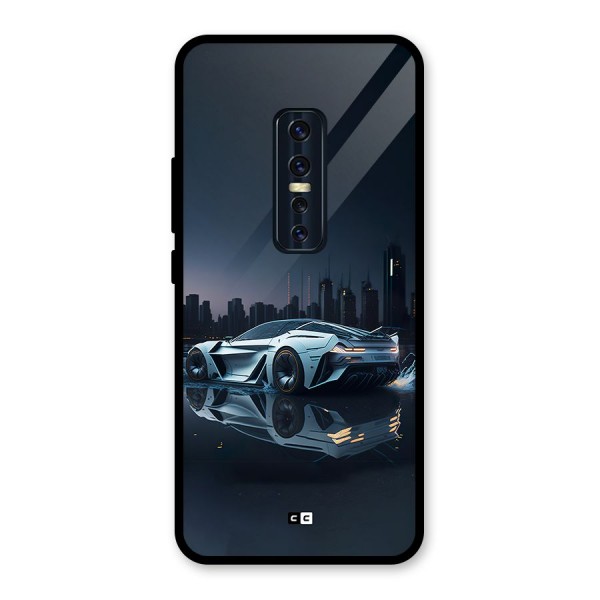 Car of Future Glass Back Case for Vivo V17 Pro