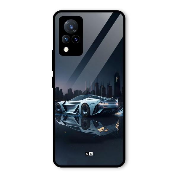 Car of Future Glass Back Case for Vivo V21 5G