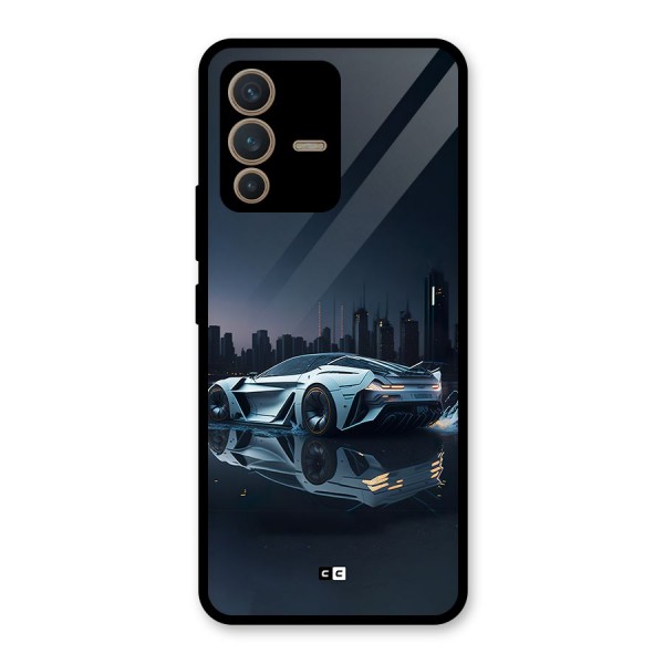 Car of Future Glass Back Case for Vivo V23 5G