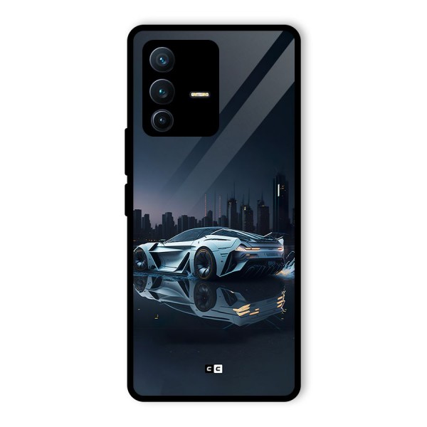 Car of Future Glass Back Case for Vivo V23 Pro