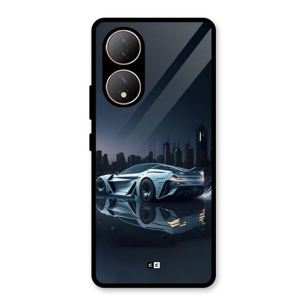 Car of Future Glass Back Case for Vivo Y100A