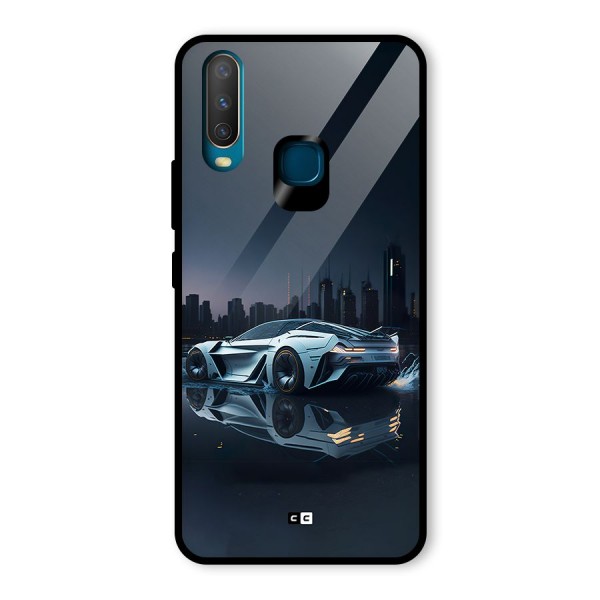 Car of Future Glass Back Case for Vivo Y12