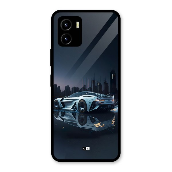 Car of Future Glass Back Case for Vivo Y15s