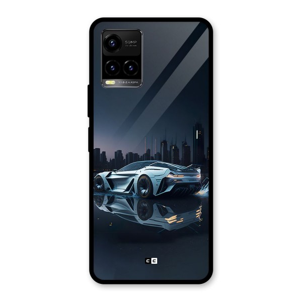 Car of Future Glass Back Case for Vivo Y21A