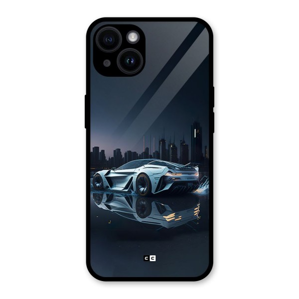 Car of Future Glass Back Case for iPhone 14