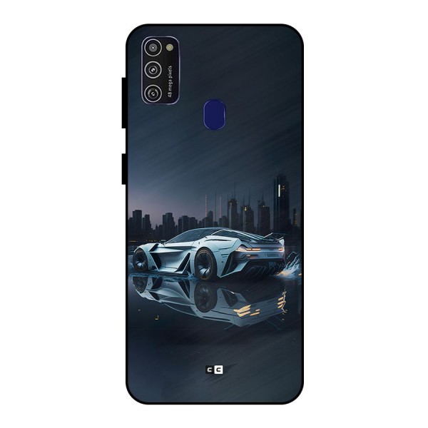 Car of Future Metal Back Case for Galaxy M30s