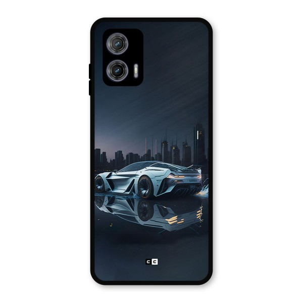 Car of Future Metal Back Case for Moto G73